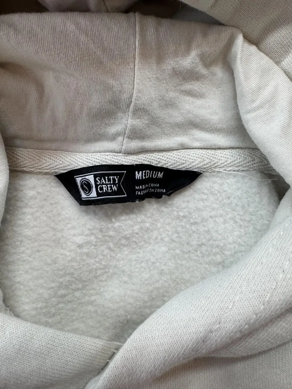 Salty Crew Hoodie Sweatshirt Kids M White Floral Graphic Logo Pullover Fleece